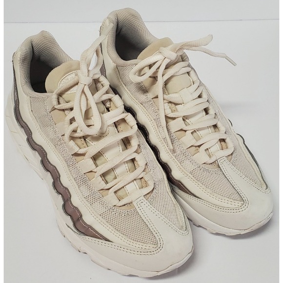 Nike Air Max 95 Climax 6Y/EUR38.5 Bone & Rose Gold Mesh Sneaker 310830-015 Shoes - Picture 5 of 11